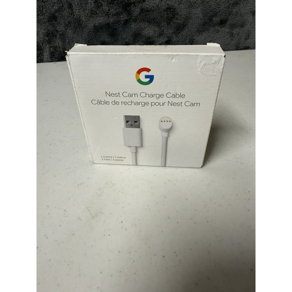 Google Nest Cam Charge Cable - Replacement Cable for Nest Cam (Battery) - New